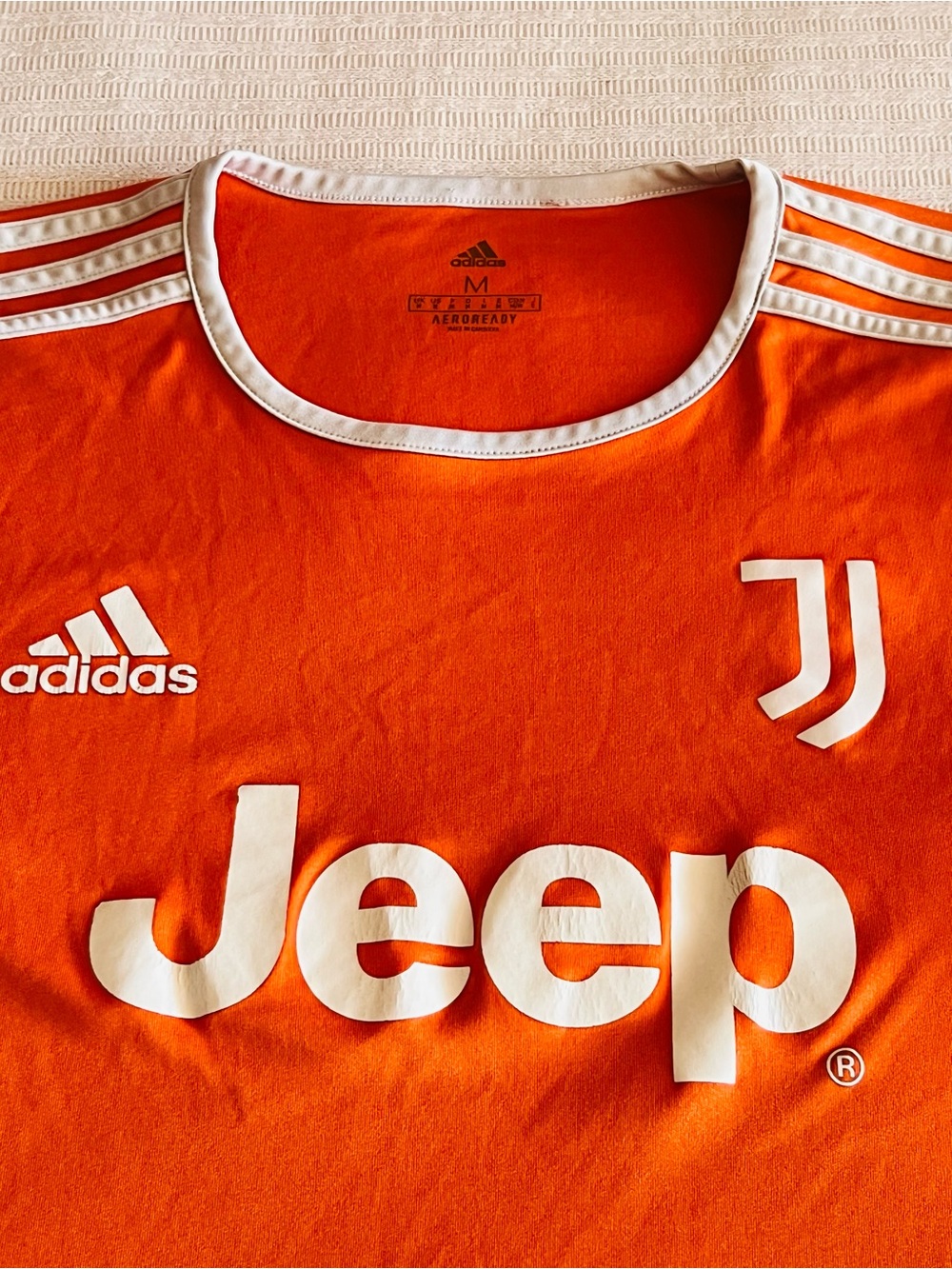 adidas Orange and White Juventus Football Jersey